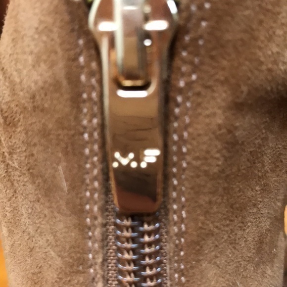 Marc Fischer brown suede tie arch zipper heel back size 6 1/2 inch heel. - Picture 6 of 11